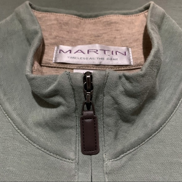 Martin Sage 1/4 Zip Interlock Pullover Vest - Picture 3 of 4